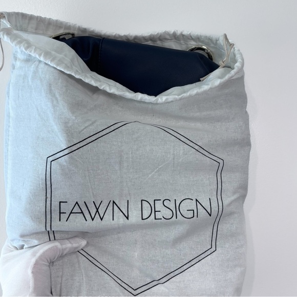 Fawn DesignThe Original Diaper Baby Travel Bag in Navy Faux Leather - Picture 6 of 6